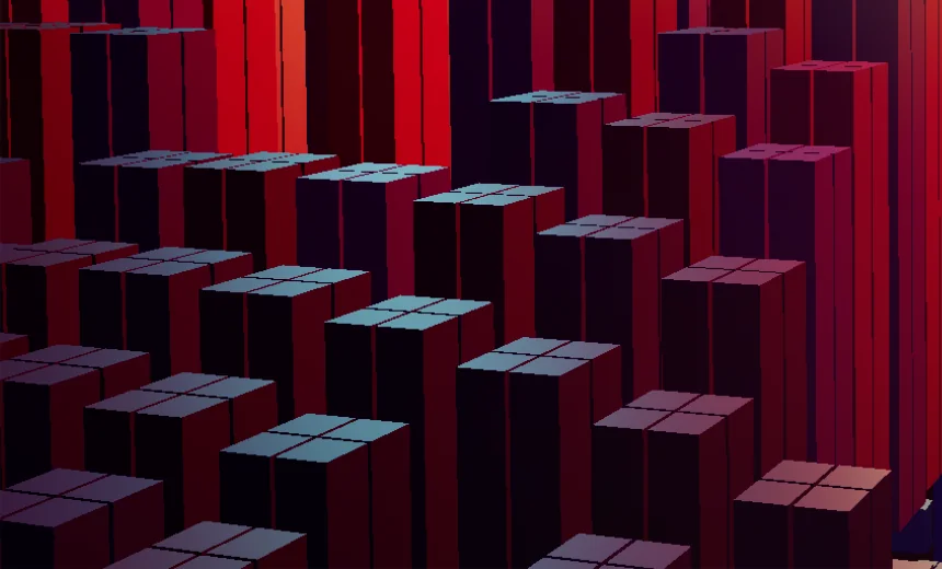 Quadrupled: every column is split into a cluster of four, with cross-shaped seams on the tops.